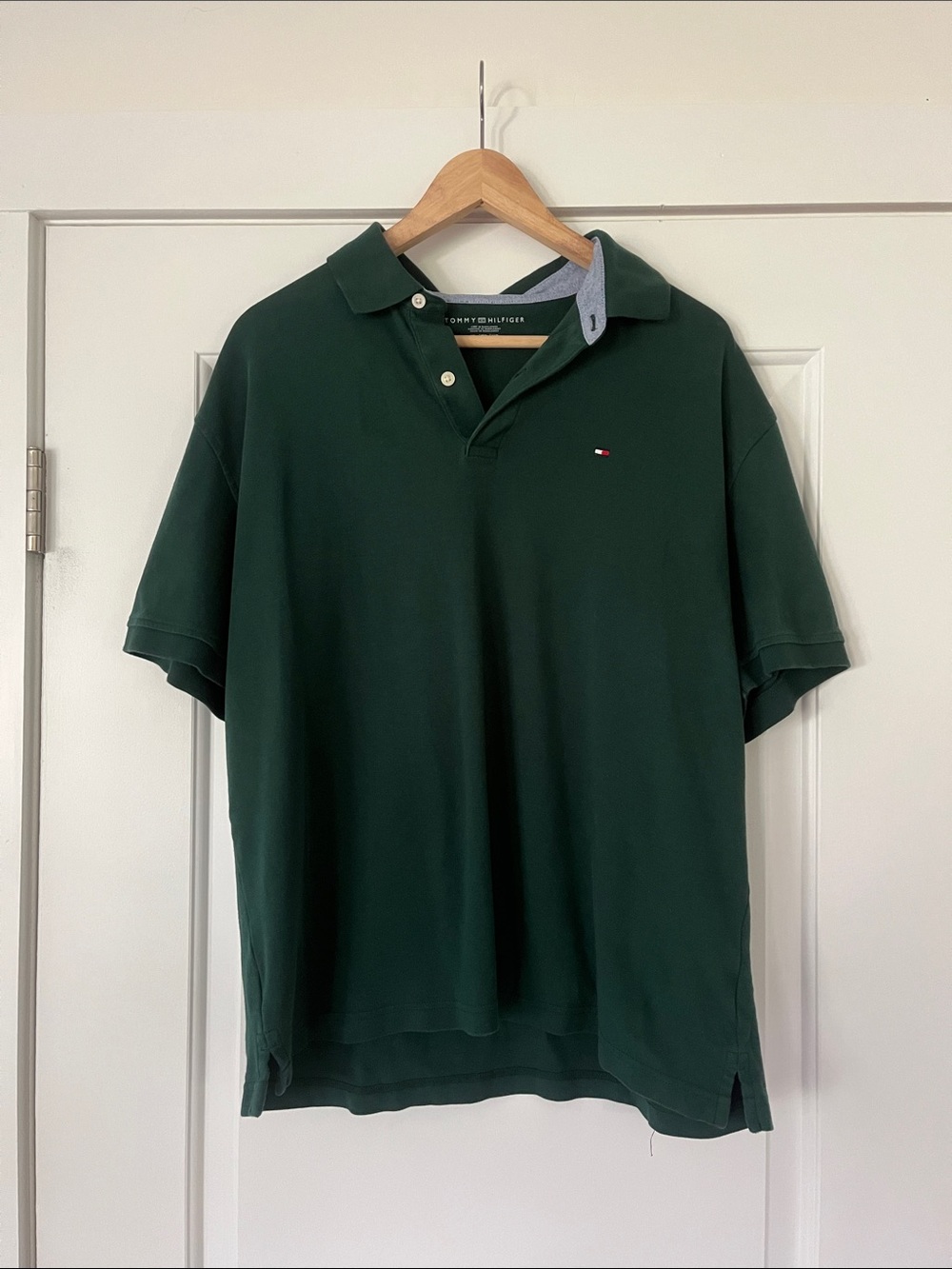 Tommy Hilfiger Men’s Forest Green Polo Shirt Size XL